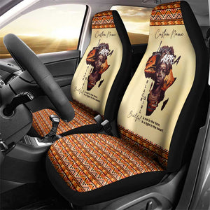 Love Africa Car Seat Cover - Personalized Beautiful Black Girl