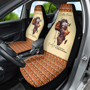 Love Africa Car Seat Cover - Personalized Beautiful Black Girl