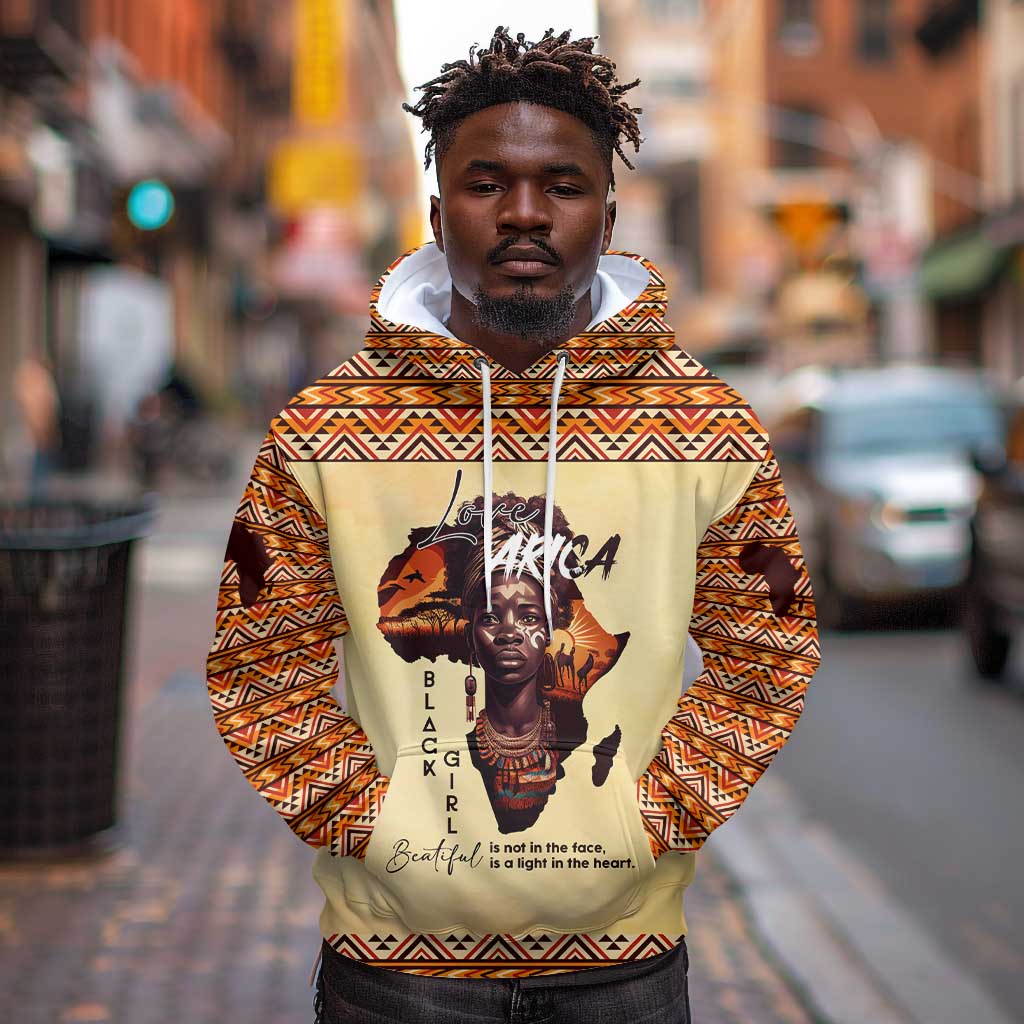 Love Africa Hoodie - Personalized Beautiful Black Girl