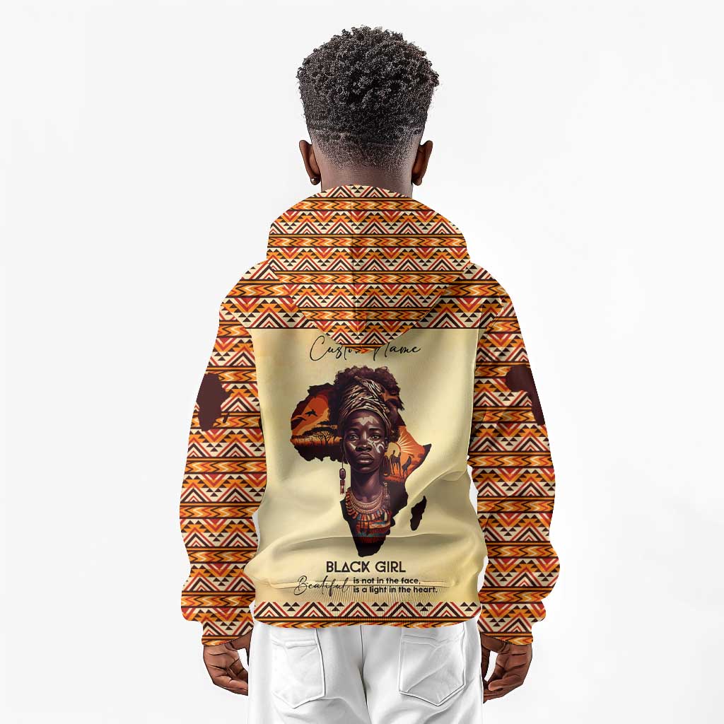 Love Africa Kid Hoodie - Personalized Beautiful Black Girl