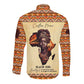 Love Africa Long Sleeve Button Shirt - Personalized Beautiful Black Girl