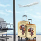 Love Africa Luggage Cover - Personalized Beautiful Black Girl