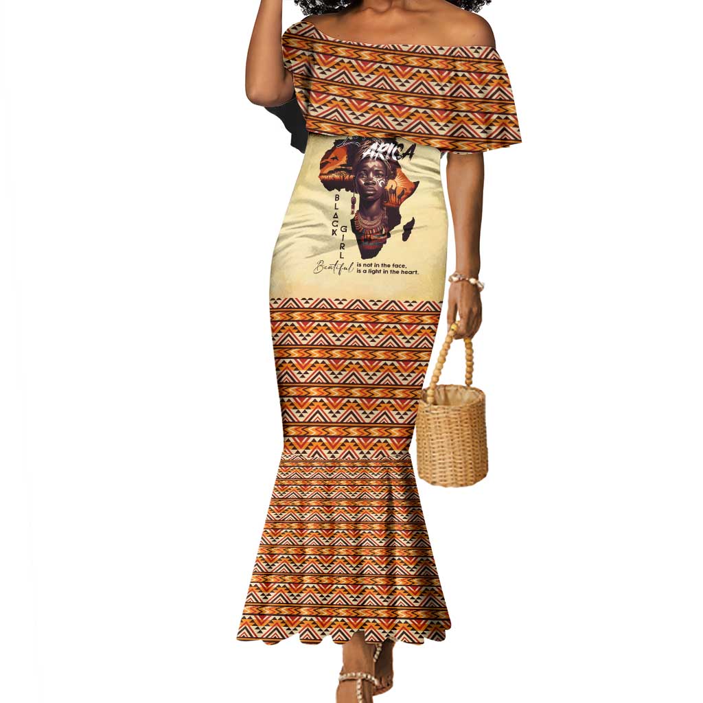 Love Africa Mermaid Dress - Personalized Beautiful Black Girl