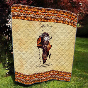 Love Africa Quilt - Personalized Beautiful Black Girl