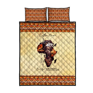 Love Africa Quilt Bed Set - Personalized Beautiful Black Girl