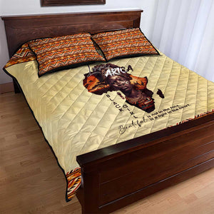 Love Africa Quilt Bed Set - Personalized Beautiful Black Girl