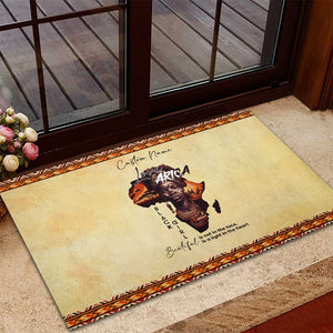 Love Africa Rubber Doormat - Personalized Beautiful Black Girl