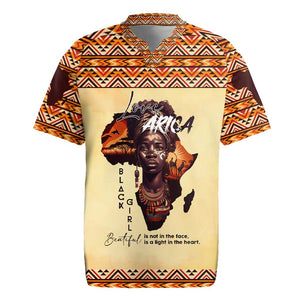 Love Africa Rugby Jersey - Personalized Beautiful Black Girl