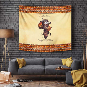 Love Africa Tapestry - Personalized Beautiful Black Girl