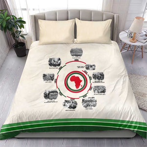 Black History Milestones - African Timeline Bedding Set