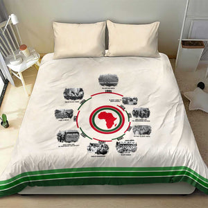 Black History Milestones - African Timeline Bedding Set