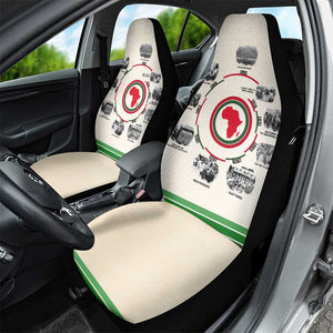 Black History Milestones - African Timeline Car Seat Cover