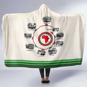 Black History Milestones - African Timeline Hooded Blanket