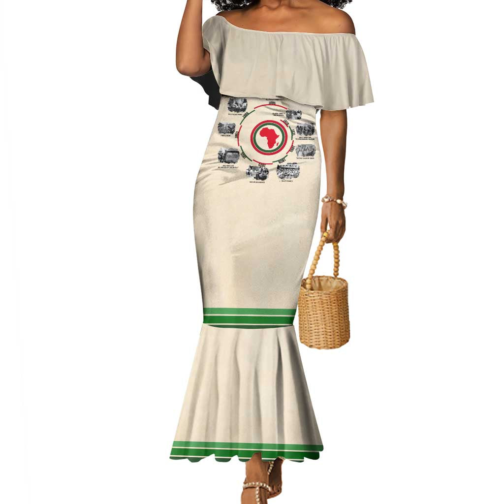 Black History Milestones - African Timeline Mermaid Dress