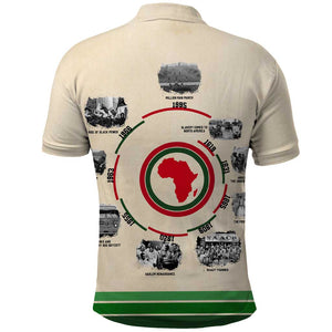 Black History Milestones - African Timeline Polo Shirt