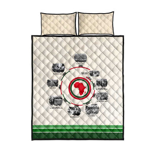 Black History Milestones - African Timeline Quilt Bed Set