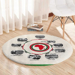 Black History Milestones - African Timeline Round Carpet