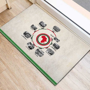 Black History Milestones - African Timeline Rubber Doormat