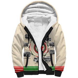 Black History Milestones - African Timeline Sherpa Hoodie