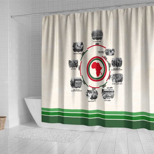 Black History Milestones - African Timeline Shower Curtain