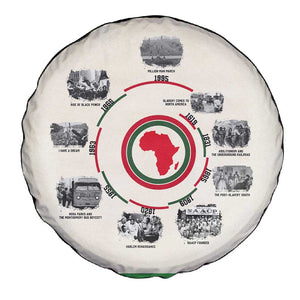 Black History Milestones - African Timeline Spare Tire Cover