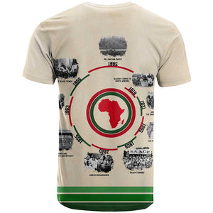 Black History Milestones - African Timeline T shirt