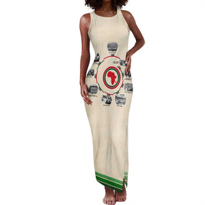 Black History Milestones - African Timeline Tank Maxi Dress