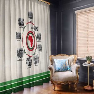 Black History Milestones - African Timeline Window Curtain