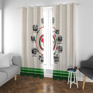 Black History Milestones - African Timeline Window Curtain