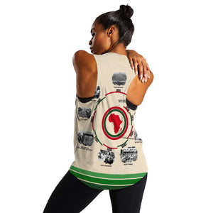 Black History Milestones - African Timeline Women Racerback Tank