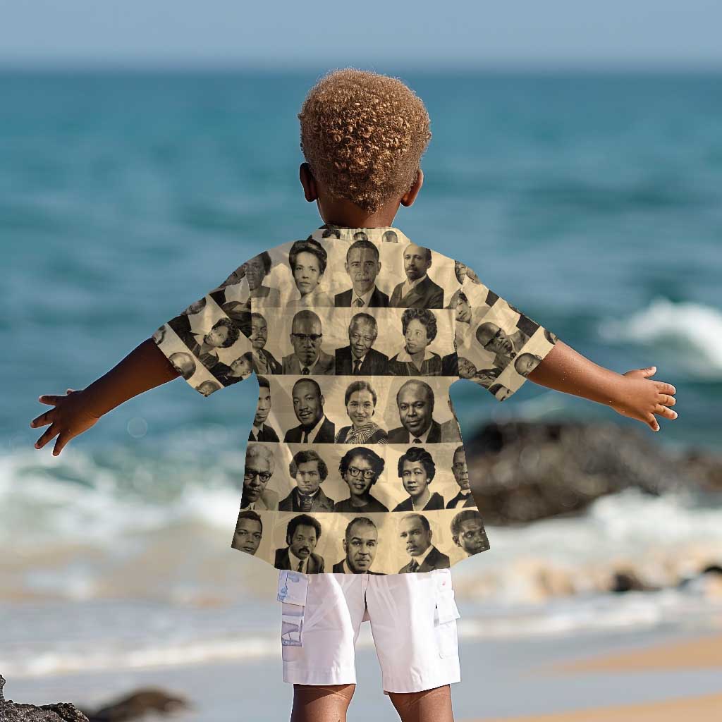 Civil Rights Leaders Kid Hawaiian Shirt African-American