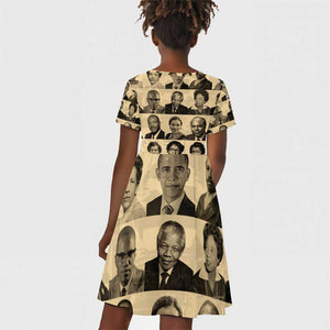 Civil Rights Leaders Kid Short Sleeve Dress African-American