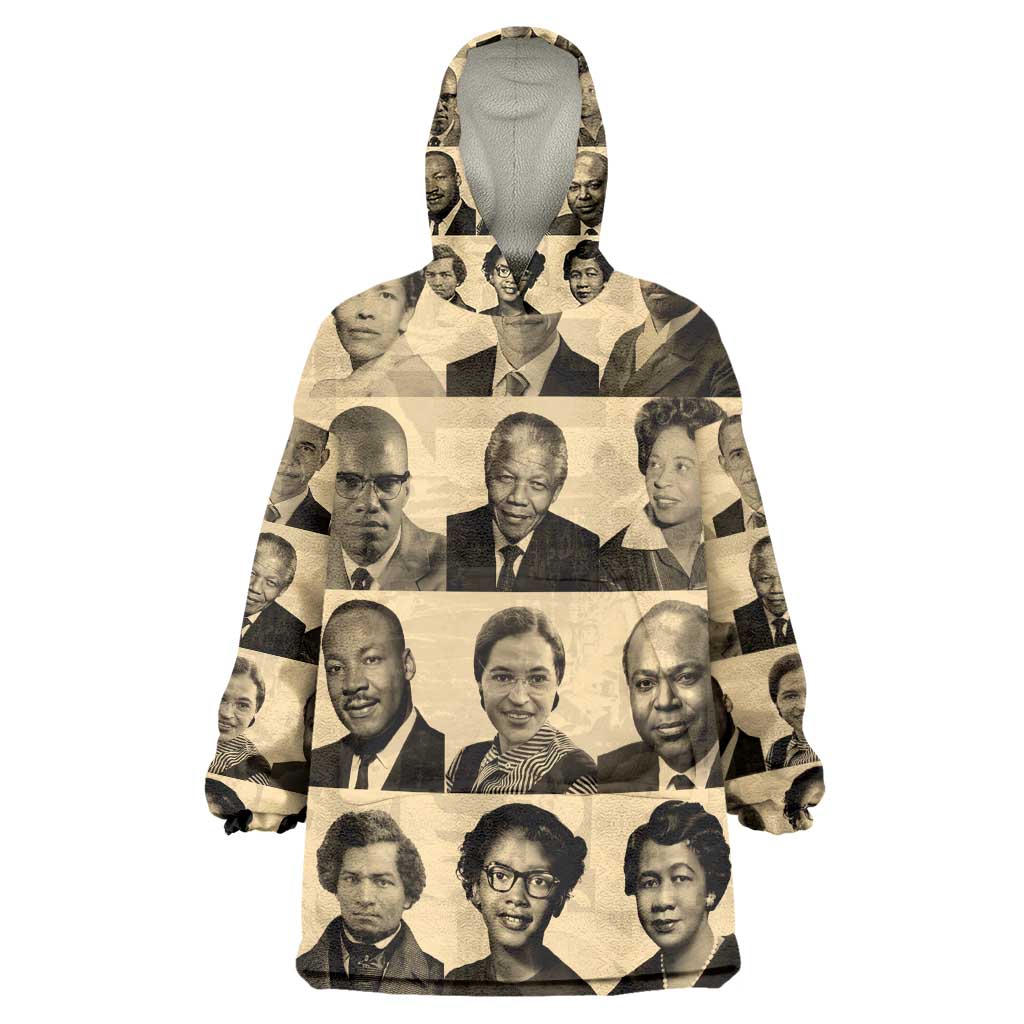 Civil Rights Leaders KId Wearable Blanket Hoodie African-American