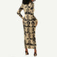 Civil Rights Leaders Long Sleeve Bodycon Dress African-American DT02