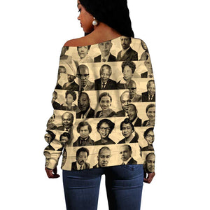 Civil Rights Leaders Off Shoulder Sweater African-American