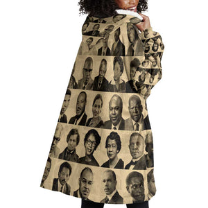 Civil Rights Leaders Wearable Blanket Hoodie African-American