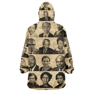 Civil Rights Leaders Wearable Blanket Hoodie African-American