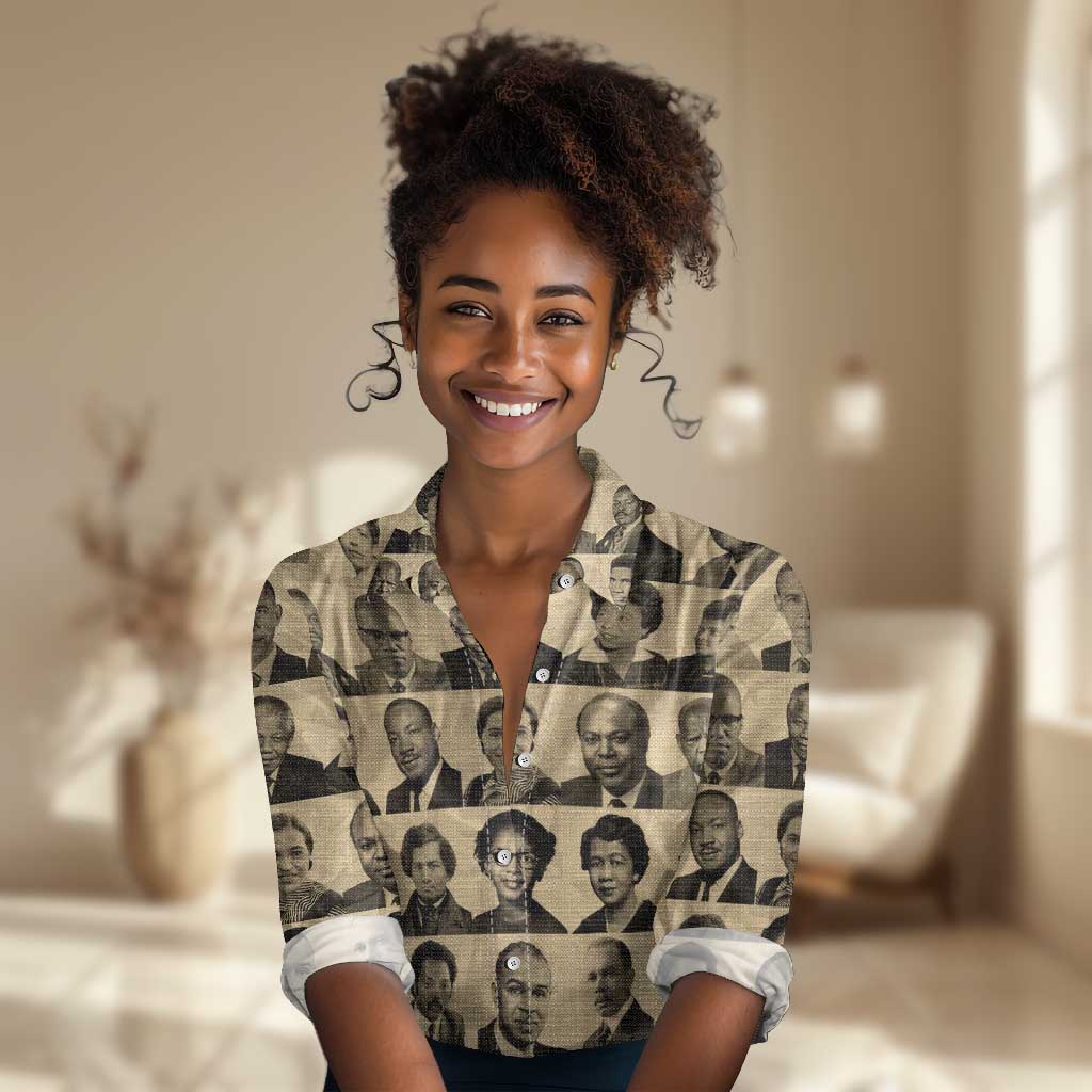 Civil Rights Leaders Women Casual Shirt African-American