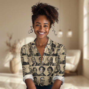 Civil Rights Leaders Women Casual Shirt African-American