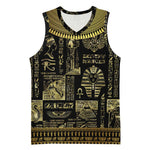 Egypt Pharaoh Basketball Jersey Egyptian Hieroglyphs and Symbols DT02