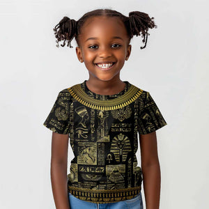 Egypt Pharaoh Kid T shirt Egyptian Hieroglyphs and Symbols