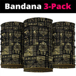 Egypt Pharaoh Neck Gaiter Egyptian Hieroglyphs and Symbols DT02