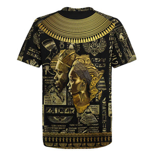 Egypt Pharaoh Rugby Jersey Egyptian Hieroglyphs and Symbols