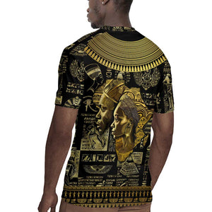 Egypt Pharaoh Rugby Jersey Egyptian Hieroglyphs and Symbols