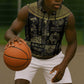 Egypt Pharaoh Sleeveless Zip Hoodie Egyptian Hieroglyphs and Symbols - African Pride