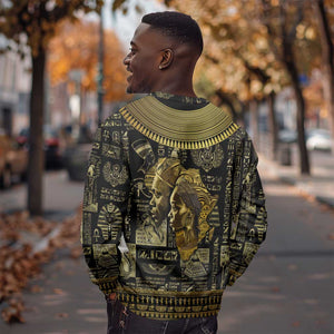 Egypt Pharaoh Sweatshirt Egyptian Hieroglyphs and Symbols