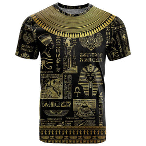 Egypt Pharaoh T shirt Egyptian Hieroglyphs and Symbols