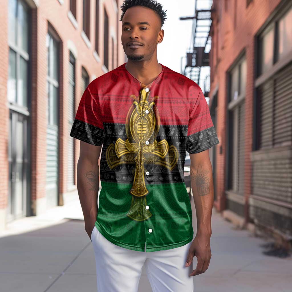 Pan African Ankh Baseball Jersey