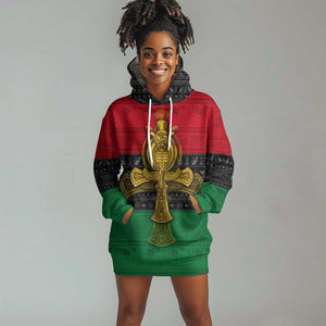 Pan African Ankh Hoodie Dress