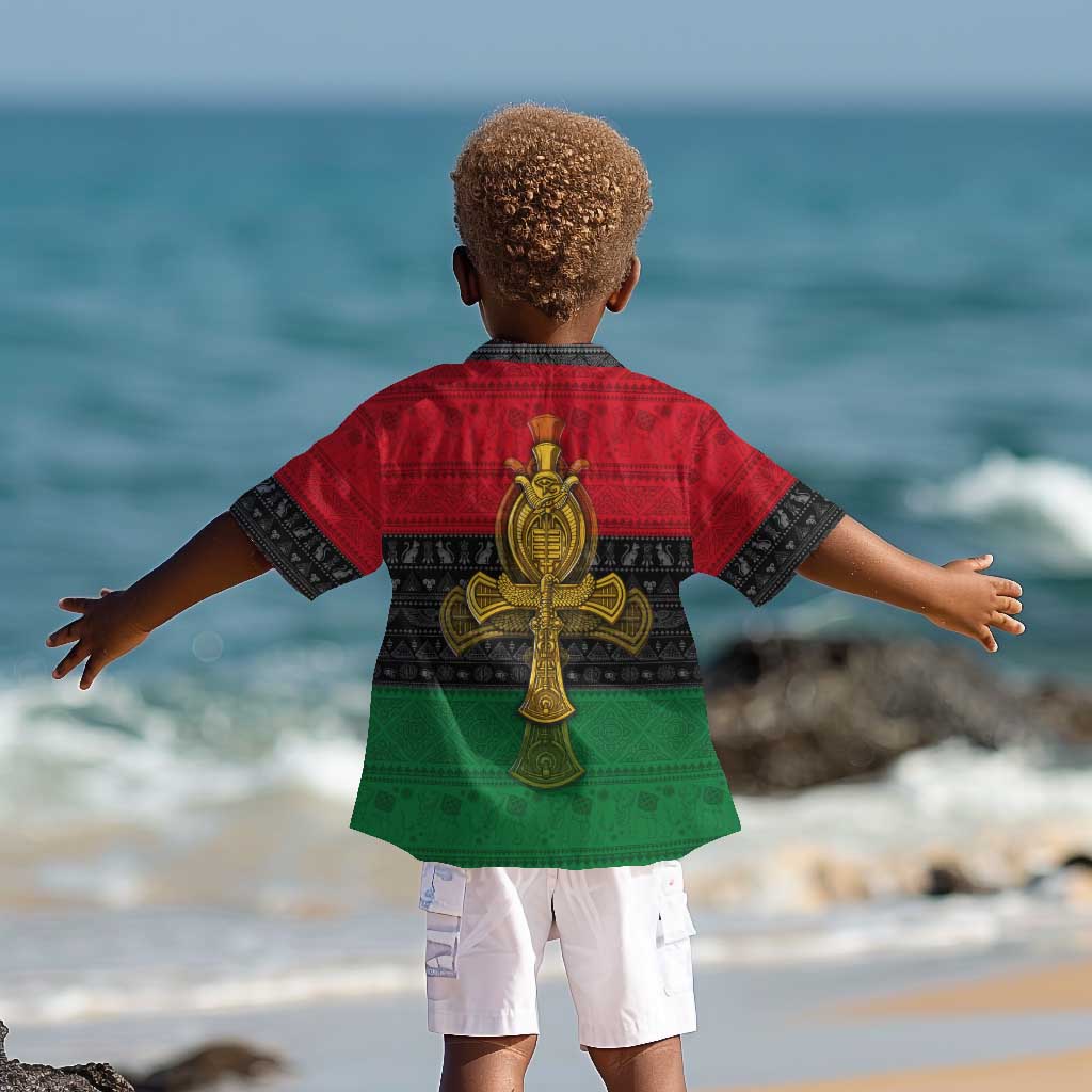 Pan African Ankh Kid Hawaiian Shirt